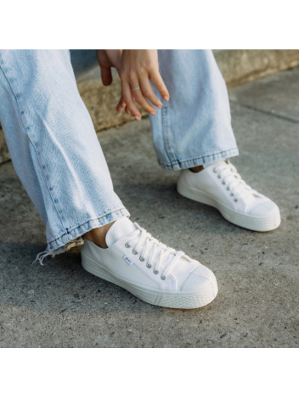 Vasky Damen-Canvas-Sneakers / Stiefel weiß Vasky Kanvasky