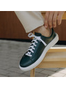 Vasky Damen Leder Turnschuhe / Stiefel grün Tschechische Produktion Vasky