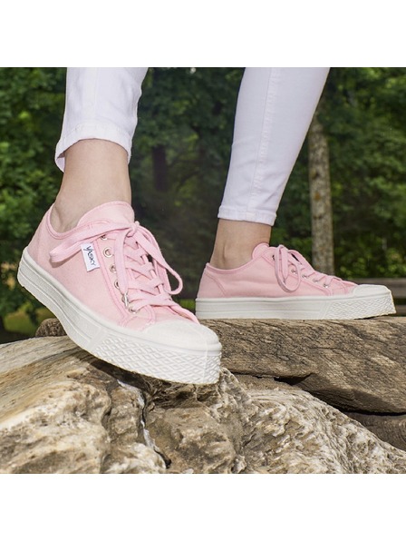 Vasky Damen-Canvas-Sneakers / Stiefel rosa Vasky Kanvasky