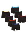 Nedeto Set mit sieben Herren-Boxershorts in schwarz Nedeto
