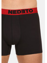 Nedeto Set mit sieben Herren-Boxershorts in schwarz Nedeto