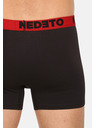 Nedeto Set mit sieben Herren-Boxershorts in schwarz Nedeto