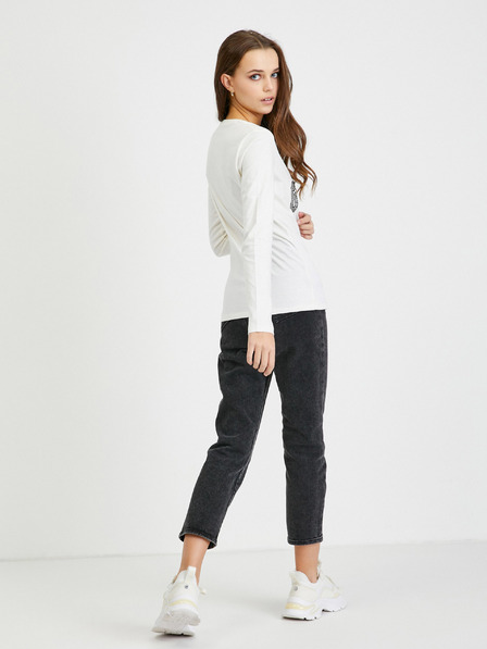 Guess Weißes Damen-Langarm-T-Shirt Guess Mirela