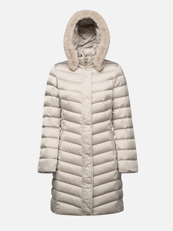 Geox Beige Damen Daunenjacke Geox Bettanie