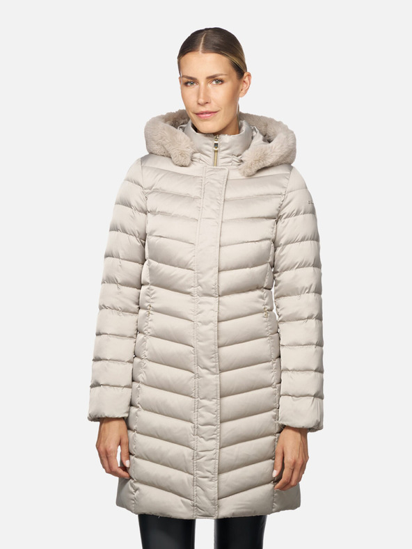 Geox Beige Damen Daunenjacke Geox Bettanie