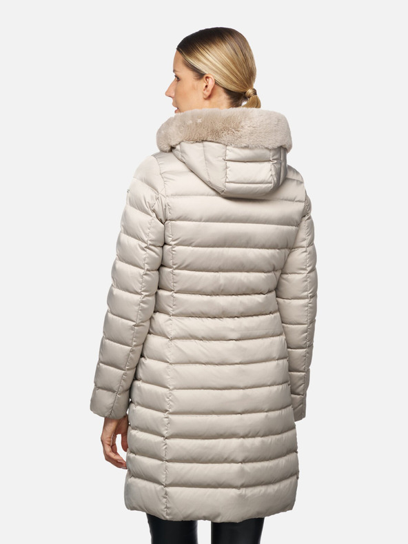 Geox Beige Damen Daunenjacke Geox Bettanie