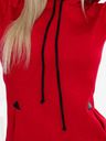 numoco Bequemes warmes Sweatshirt mit Kapuze und Taschen - rot Numoco