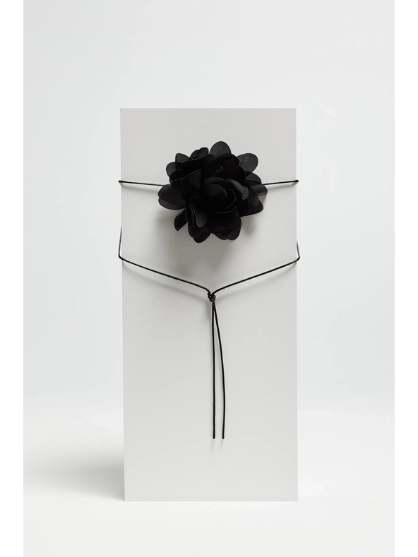 Moodo Schwarze Damen-Halskette Moodo