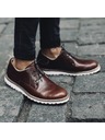 Vasky Damen Leder Halbstiefel dunkelbraun - Frühling / Herbst Stiefel Flexiko