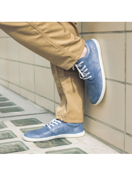 Vasky Damen Leder Barfuss Vasky Terry Blau