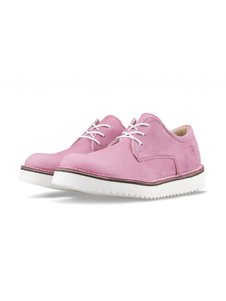 Vasky Damen Leder Semi Stiefel Rosa - Frühling / Herbst Vasky Derby Stiefel