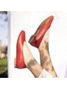Vasky Leder Ballerinas rot - Frühling / Herbst Schuhe VASKY