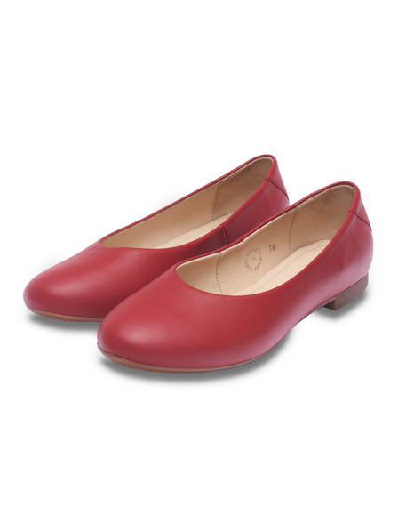 Vasky Leder Ballerinas rot - Frühling / Herbst Schuhe VASKY