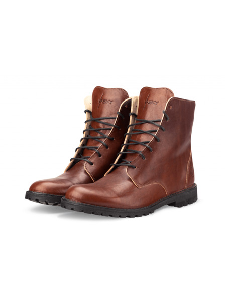 Vasky Damen Lederstiefeletten dunkelbraun - Herbst / Winter Stiefel, Vasky Lydie Schuhe