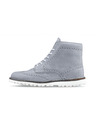 Vasky Damen Lederstiefeletten grau - Frühjahr / Herbst Stiefel, Vasky Brogue High Schuhe