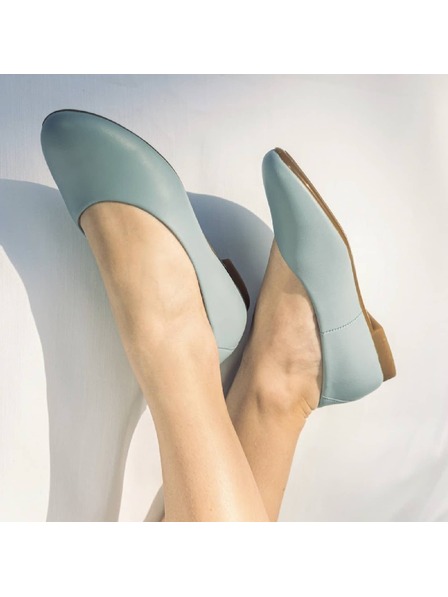 Vasky Leder Ballerinas blau - Frühling / Herbst Schuhe VASKY
