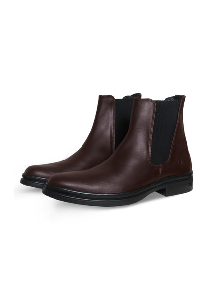 Vasky Damen Leder Chelsea Boots Dunkelbraun Vasky Chelsea Dunkel