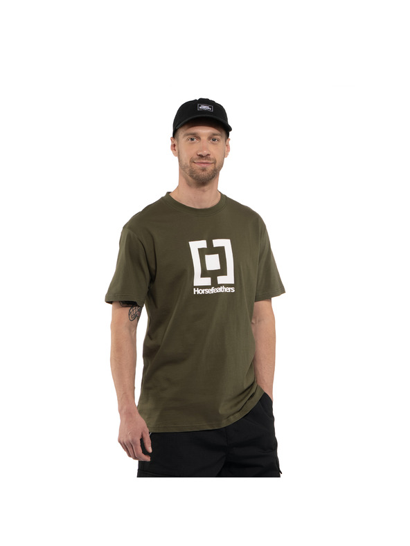 Horsefeathers Base T-Shirt - burnt olive Größe L HORSEFEATHERS