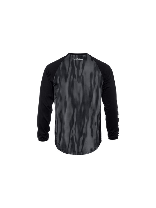 Horsefeathers Radtrikot Spike LS - halbton/schwarz HORSEFEATHERS