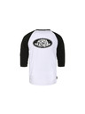 Horsefeathers T-shirt Dynamo Raglan - weiß/schwarz HORSEFEATHERS