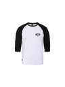 Horsefeathers T-shirt Dynamo Raglan - weiß/schwarz HORSEFEATHERS