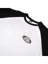 Horsefeathers T-shirt Dynamo Raglan - weiß/schwarz HORSEFEATHERS