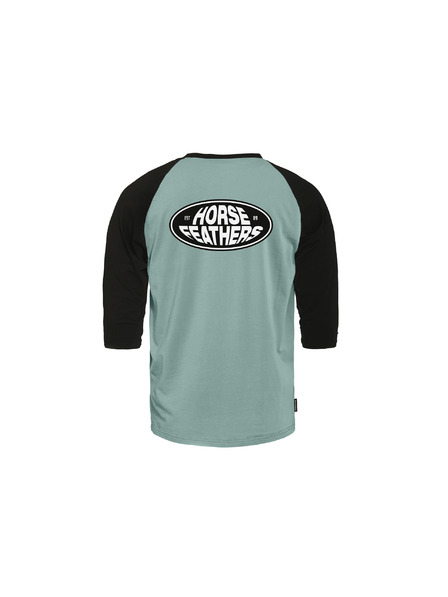 Horsefeathers T-shirt Dynamo Raglan - blauer Dunst/schwarz HORSEFEATHERS