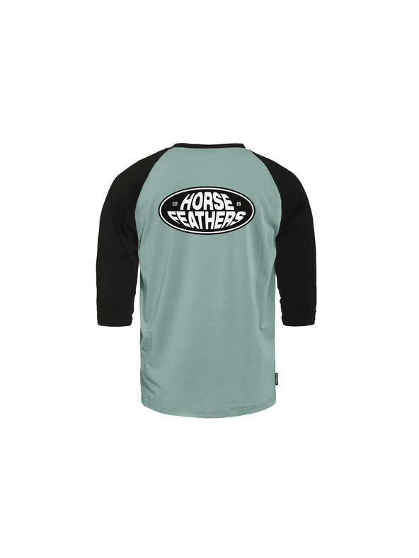Horsefeathers T-shirt Dynamo Raglan - blauer Dunst/schwarz HORSEFEATHERS