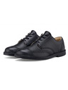 Vasky Herren Leder Halbstiefel Schwarz - Frühling / Herbst Stiefel, Schuhe Vasky Brogue Low Noir