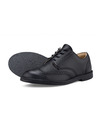 Vasky Herren Leder Halbstiefel Schwarz - Frühling / Herbst Stiefel, Schuhe Vasky Brogue Low Noir