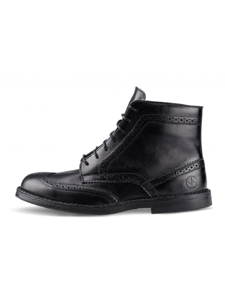 Vasky Herren Lederstiefeletten schwarz - Frühjahr / Herbst Stiefel, Schuhe Vasky Brogue High