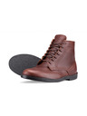 Vasky Herren Lederstiefeletten Dunkelbraun - Frühling/Herbst Stiefel, Schuhe Vasky Brogue High Dunkelbraun