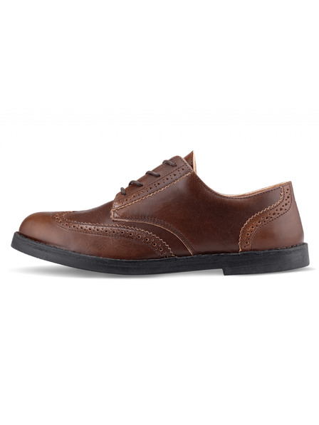 Vasky Herren Elegante Leder Halbstiefel Dunkelbraun - Frühling/Herbst Schuhe Vasky Brogue Low Dark