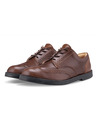 Vasky Herren Elegante Leder Halbstiefel Dunkelbraun - Frühling/Herbst Schuhe Vasky Brogue Low Dark