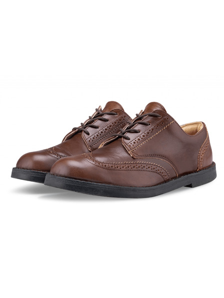 Vasky Herren Elegante Leder Halbstiefel Dunkelbraun - Frühling/Herbst Schuhe Vasky Brogue Low Dark