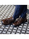 Vasky Herren Elegante Leder Halbstiefel Dunkelbraun - Frühling/Herbst Schuhe Vasky Brogue Low Dark