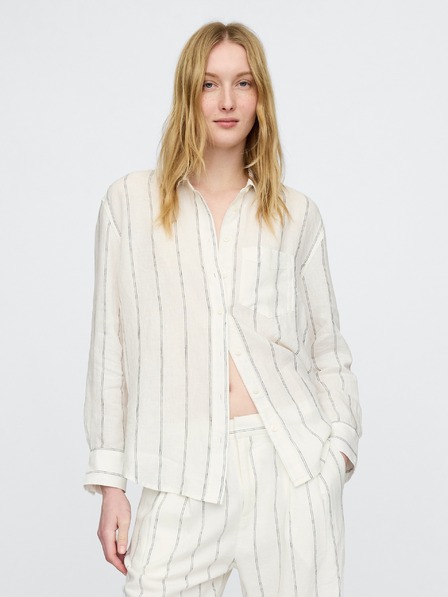 GAP Damen Leinen-Oversize-Hemd Big Shirt GAP