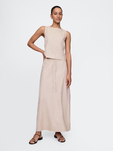 GAP Damen Leinen-Midirock GAP