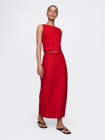 GAP Damen Leinen-Midirock GAP