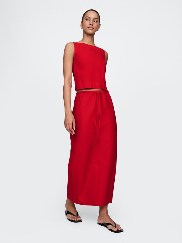 GAP Damen Leinen-Midirock GAP