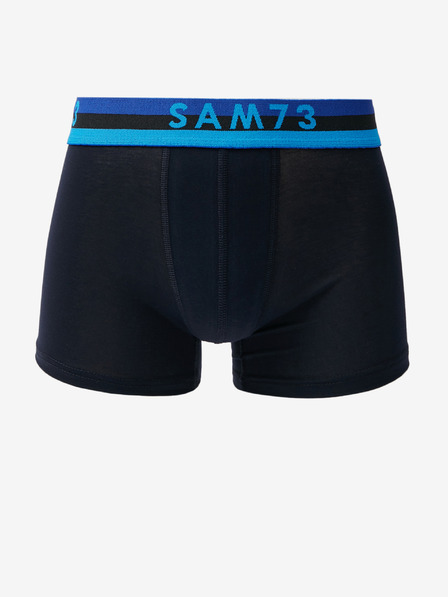 Sam 73 Set aus zwei Herren-Boxern in der Farbe Blau und Schwarz SAM 73 Hyacinth