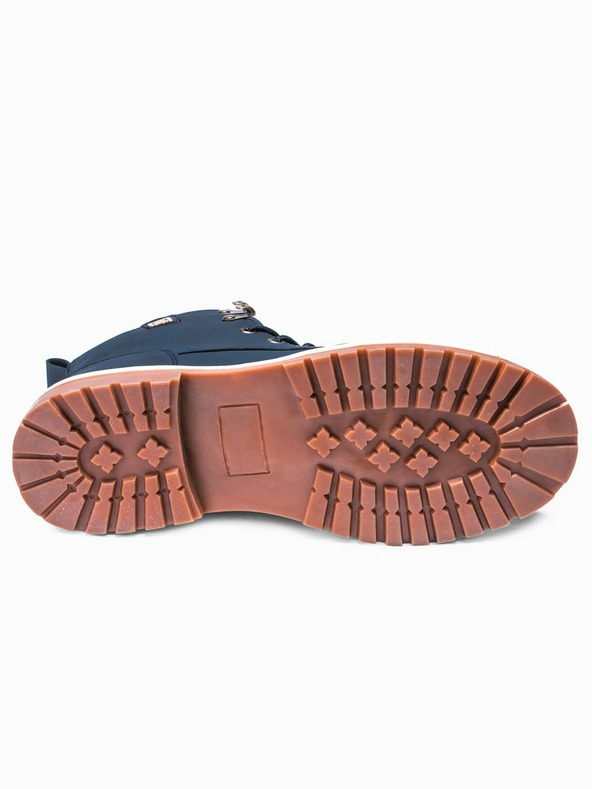 Ombre Clothing Dunkelblaue Herren Winterstiefeletten Ombre Clothing