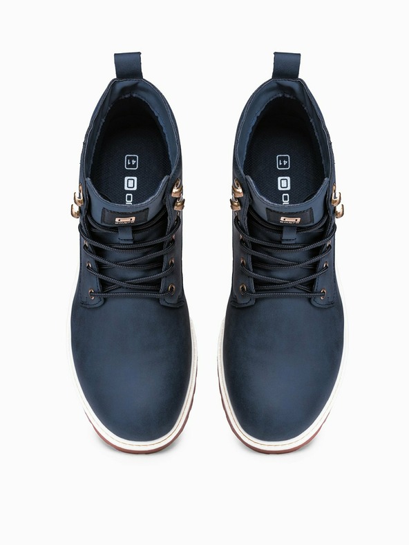 Ombre Clothing Dunkelblaue Herren Winterstiefeletten Ombre Clothing