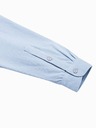 Ombre Clothing Hellblaues Herren-Stehhemd K542