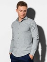 Ombre Clothing Graues Herrenhemd K540
