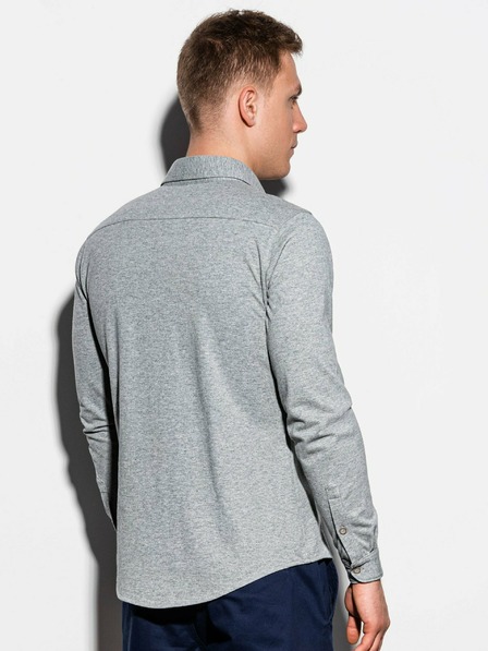 Ombre Clothing Graues Herrenhemd K540
