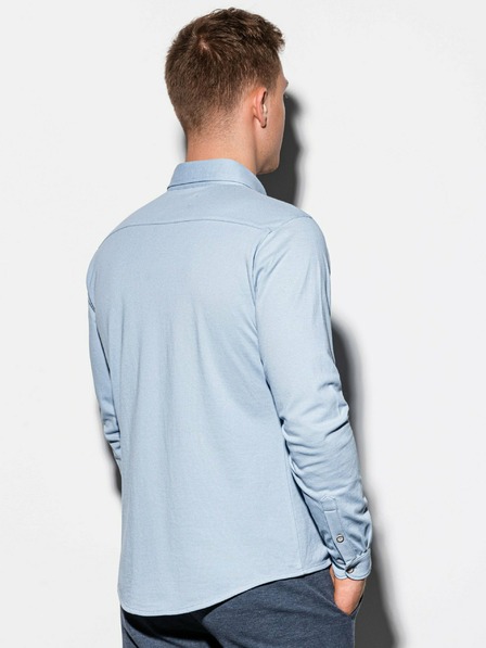 Ombre Clothing Hellblaues Herrenhemd K540
