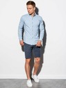Ombre Clothing Hellblaues Herrenhemd K540