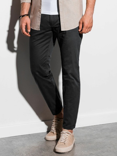 Ombre Clothing Schwarze Herren Chino-Hose Ombre Kleidung