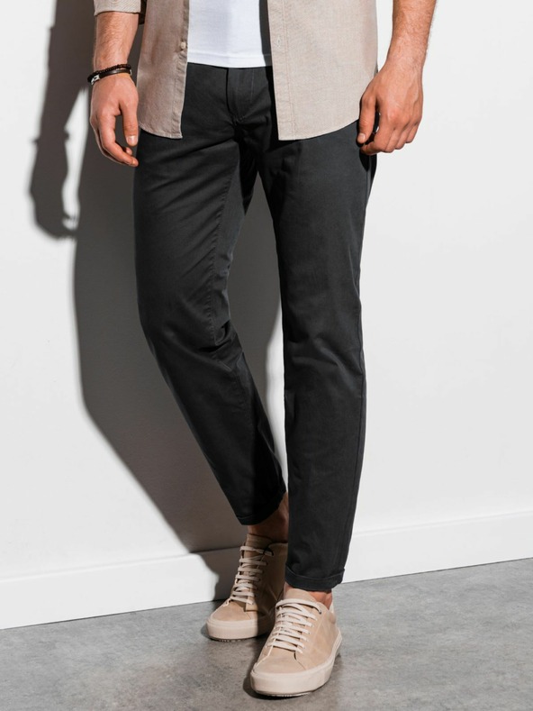 Ombre Clothing Schwarze Herren Chino-Hose Ombre Kleidung